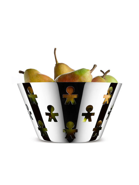 Alessi Girotondo Φρουτιέρα Inox Ασημί 23x23x12.2εκ.