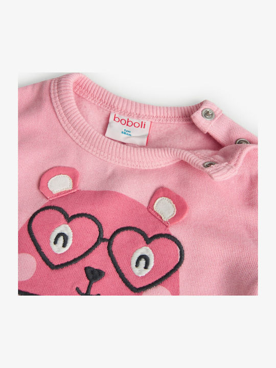 Kinder-Set mit Hose Winter 2Stück Pink