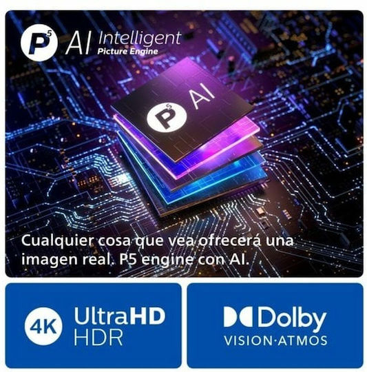 Philips Smart Τηλεόραση 55" 4K UHD OLED OLED769 HDR (2024) 55OLED769/12