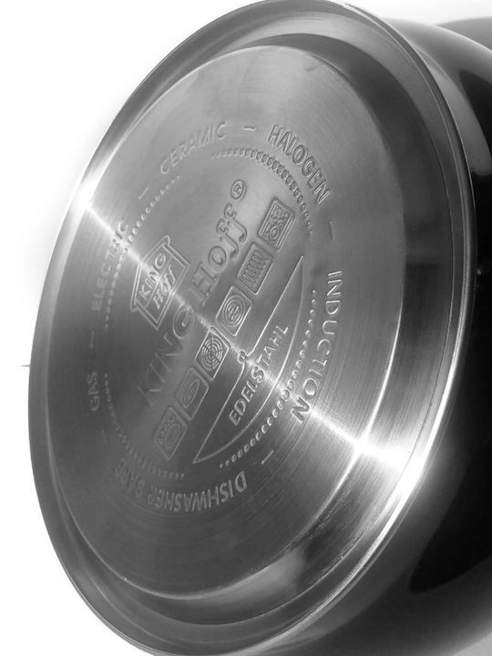 KING Hoff Βραστήρας Ανοξείδωτος Μαύρη 3400ml