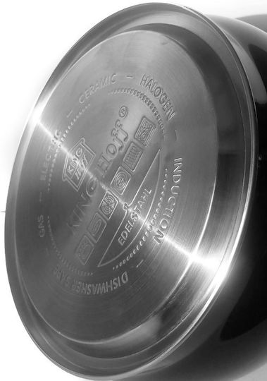 KING Hoff Βραστήρας Ανοξείδωτος Μαύρη 3400ml