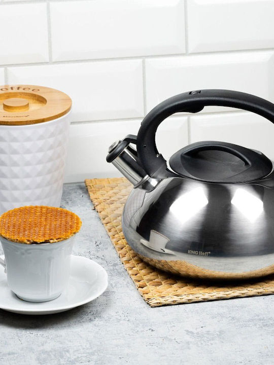 KING Hoff Βραστήρας Ανοξείδωτος Ασημί 3000ml