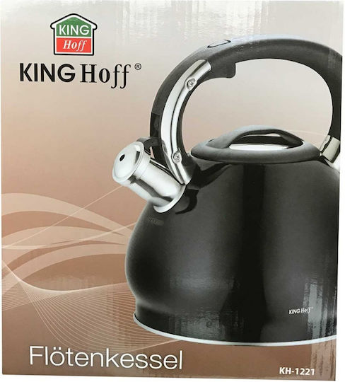 KING Hoff Βραστήρας Ανοξείδωτος Μαύρη 3400ml