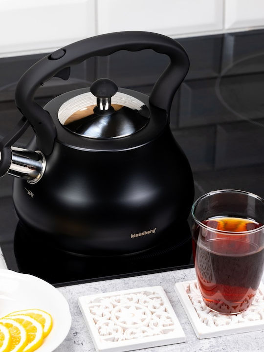 Klausberg Ceainic Inox Negru 2700ml
