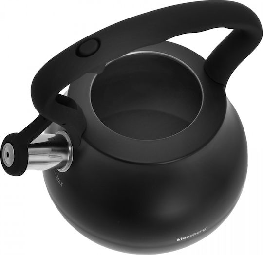 Klausberg Τσαγιέρα Ανοξείδωτη Μαύρη 2700ml