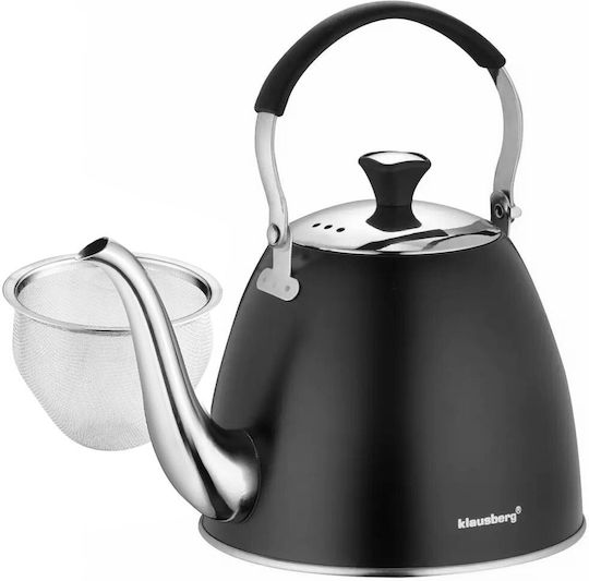 KING Hoff Teapot with Filter Stainless Steel 1100ml KING Hoff Teapot with Filter Stainless Steel 1100ml