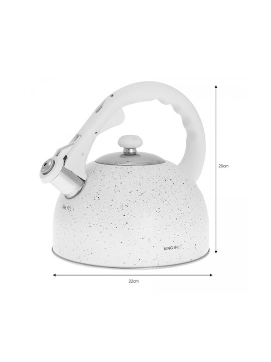 KING Hoff Kettle White 2600ml