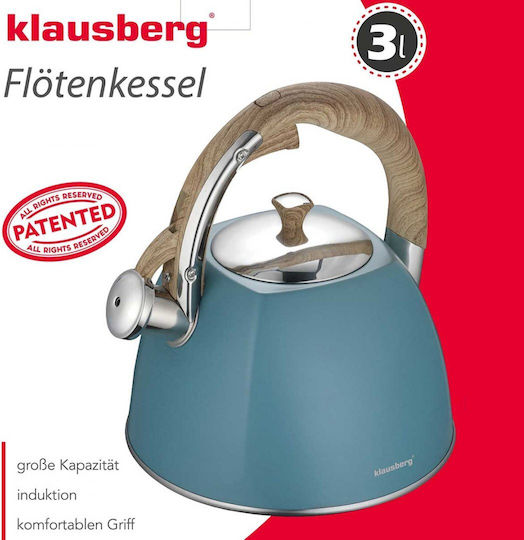 Klausberg Τσαγιέρα Ανοξείδωτη Μπλε 3000ml