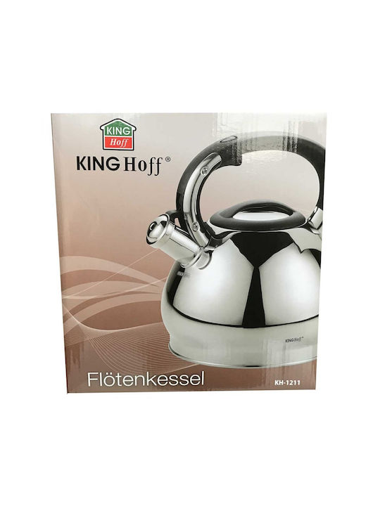 KING Hoff Kettle Stainless Steel Silver 3400ml