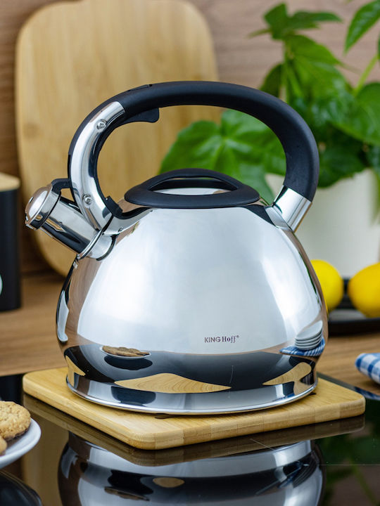 KING Hoff Kettle Stainless Steel Silver 3400ml