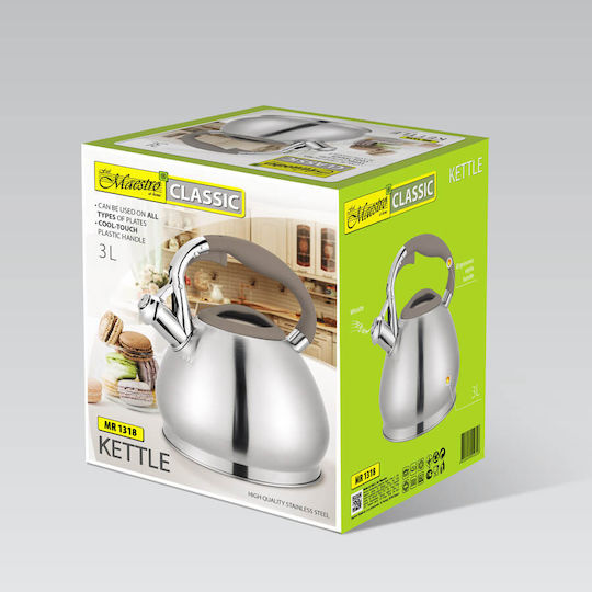 Maestro Teekanne Rostfreier Stahl Gray 3000ml