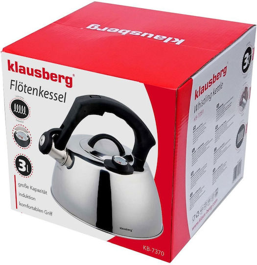 Klausberg Fierbător Inoxidabil Gri 3000ml