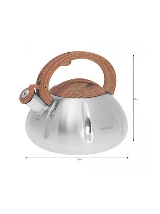 KING Hoff Βραστήρας Ανοξείδωτος Ασημί 3000ml