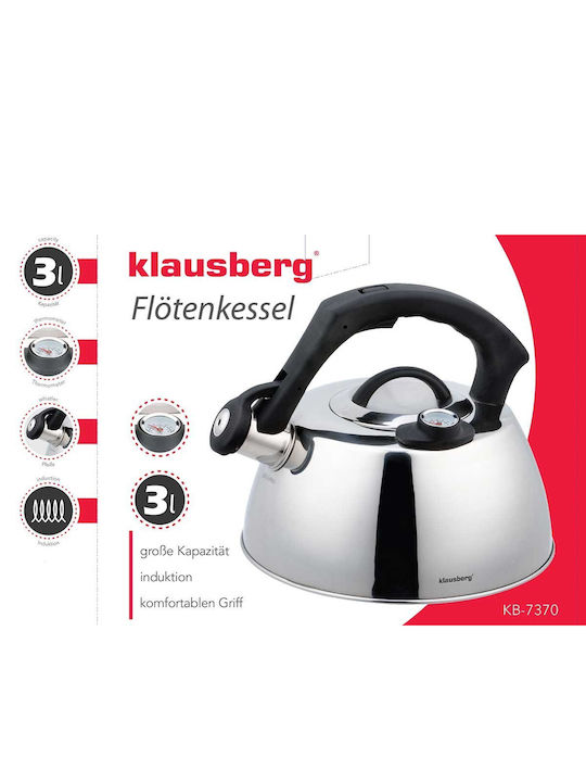 Klausberg Βραστήρας Ανοξείδωτος Γκρι 3000ml