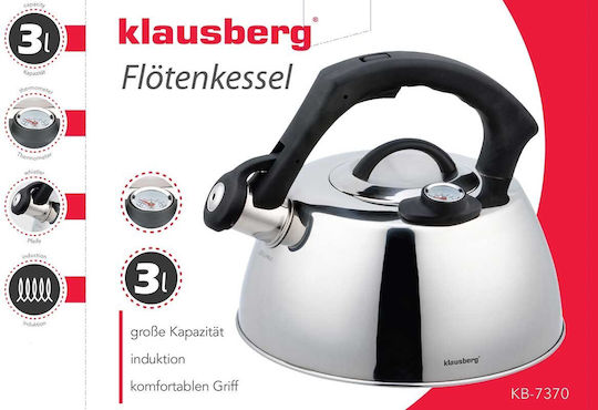 Klausberg Fierbător Inoxidabil Gri 3000ml