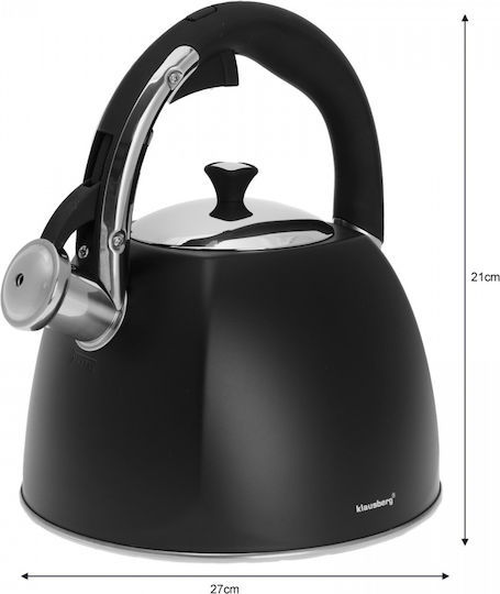 Klausberg Τσαγιέρα Ανοξείδωτη Ασημί 3000ml