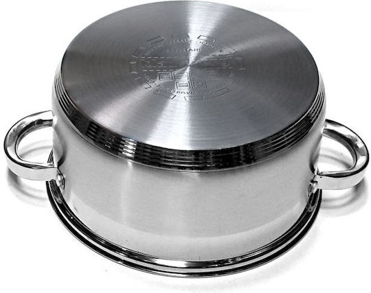 Klausberg Tiefer Edelstahl-Topf 4Es / 22cm
