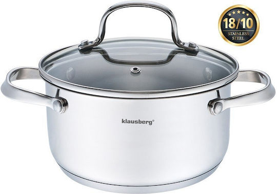 Klausberg Βαθιά Ανοξείδωτη Κατσαρόλα 2.5lt / 18cm