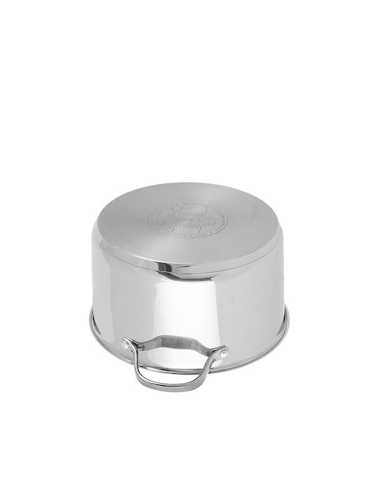 Klausberg Tiefer Edelstahl-Topf 2.5Es / 18cm