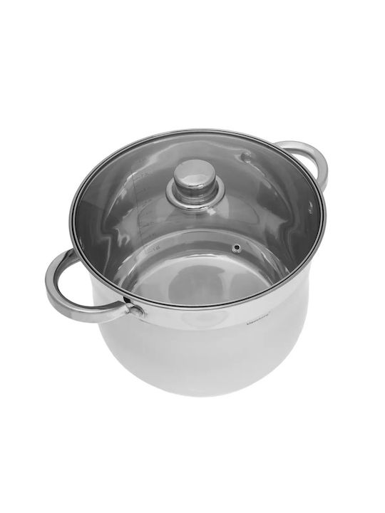 GGMgastro Βαθιά Ανοξείδωτη Κατσαρόλα 7lt / 22cm