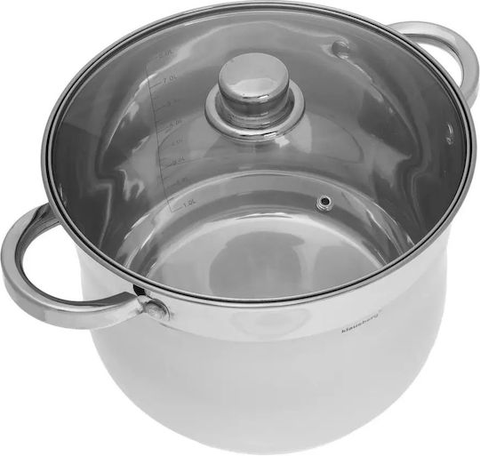 GGMgastro Βαθιά Ανοξείδωτη Κατσαρόλα 7lt / 22cm
