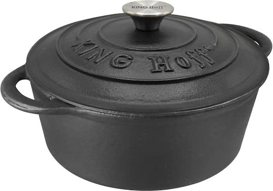 KING Hoff Tiefer Topf aus Gusseisen 2.4Es / 22cm