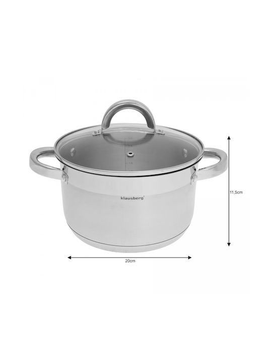 Klausberg Βαθιά Κατσαρόλα από Αλουμίνιο 3.5lt / 20cm