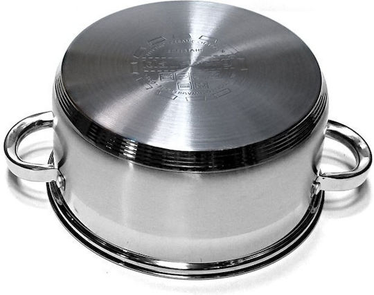 Klausberg Tiefer Edelstahl-Topf 5Es / 24cm
