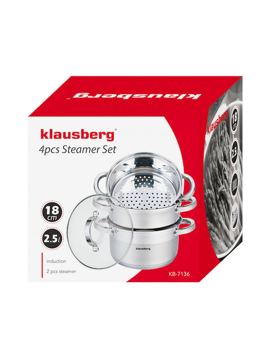 Klausberg Deep Stainless Steel Pot 2.5lt / 18cm