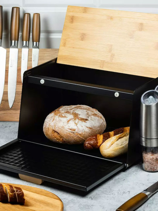 Klausberg Bread Box Wooden Gray 17x35.5x20cm