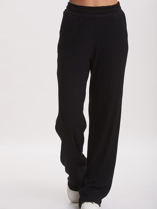 Dress Up Women's Fabric Trousers Black