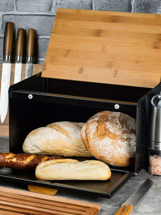 Klausberg Bread Box Wooden Gray 35.5x23.5x21cm