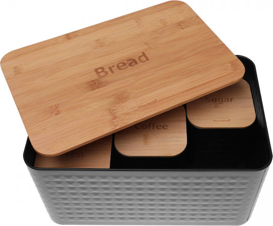 Klausberg Bread Box made of Bamboo Gray