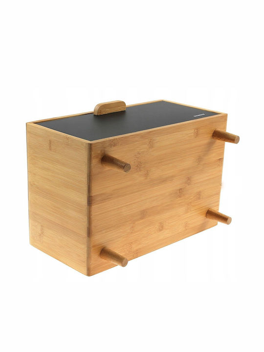 Klausberg Bread Box made of Bamboo Gray 38x26x23cm