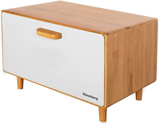 Klausberg Cutie de pâine din bambus Gri 38x26x23cm