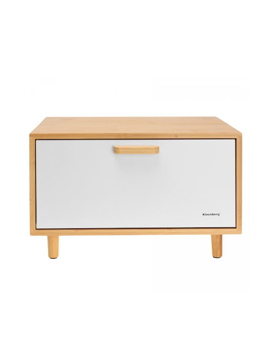 Klausberg Bread Box made of Bamboo Gray 38x26x23cm