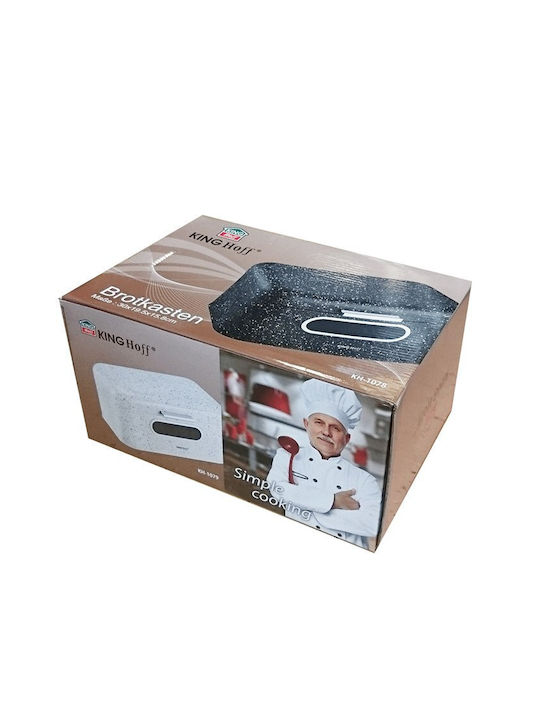 KING Hoff Bread Box Plastic Black 30x19.5x15.8cm