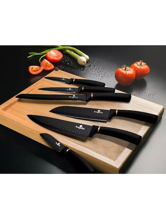 Berlinger Haus Black Rose Collection Knife Set from Stainless Steel 6pcs