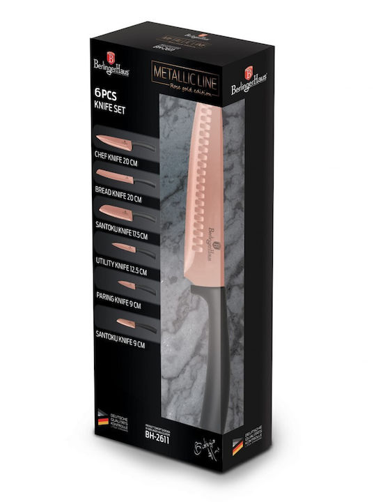 Berlinger Haus Metallic Line Knife Set from Stainless Steel 6pcs
