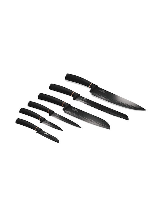 Berlinger Haus Black Rose Collection Knife Set from Stainless Steel 6pcs