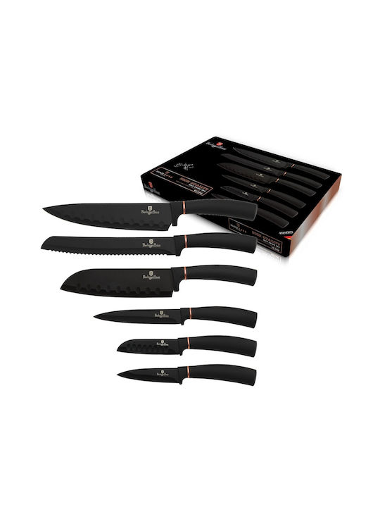 Berlinger Haus Black Rose Collection Knife Set from Stainless Steel 6pcs
