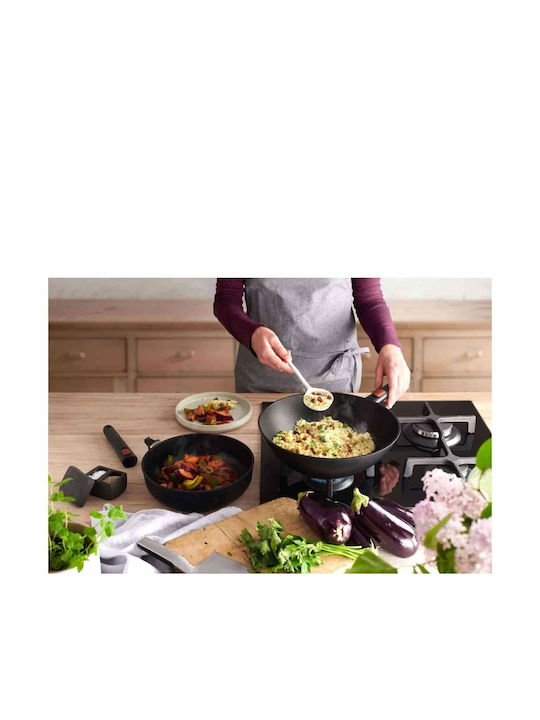 Woll Eco Lite Wok din Aluminiu Turnat cu Strat Antiaderent 30cm