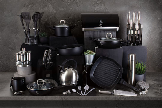 Berlinger Haus Black Silver Collection Тиган от Алуминий с Незалепващо Покритие 24см
