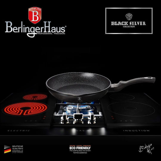 Berlinger Haus Tigaie Negru Argintiu Din Aluminiu Cu Acoperire Ceramică 24cm