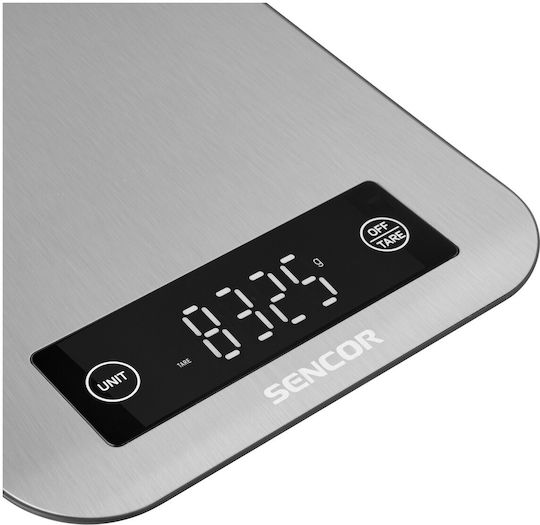 Sencor Digitale Küchenwaage bis 10kg Silber