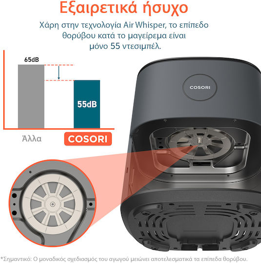 Cosori Chef Edition Friteuză cu aer 4.7lt Gri