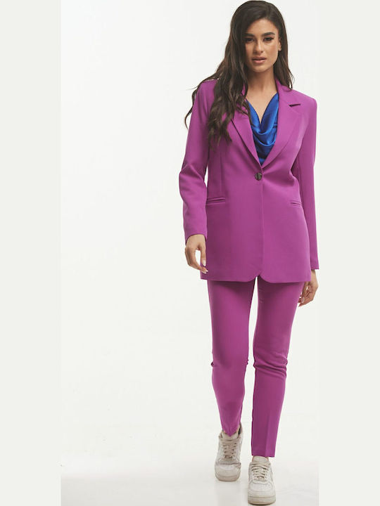 Damen Purple Anzug