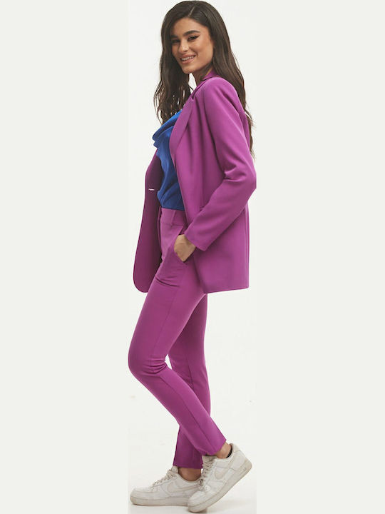 Damen Purple Anzug