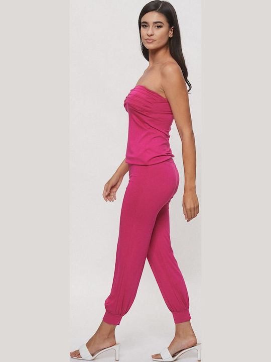 De Damă Fără bretele Salopetă Pink