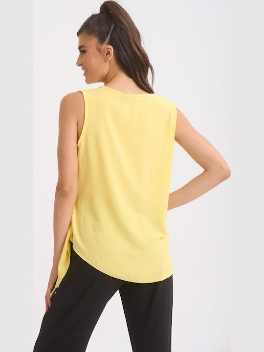 Γυναικεία Μπλούζα Αμάνικη Φούξια